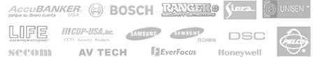Logos de las empresas que BM Seguridad distribuye